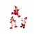 Wooden items "Winter fun", 3.5cm, 24pcs