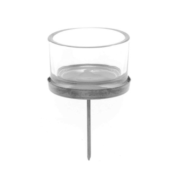 Bougeoirs en verre, 4 pces