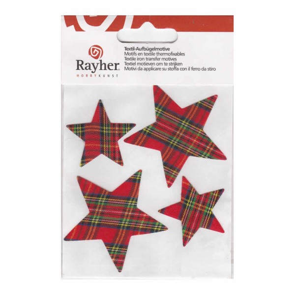 Etoiles textiles thermofixables