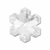 Copo de nieve acrílico, 2.4cm, 6 unidades