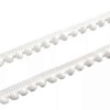 Arty's Ruban pompons blanc, 1.50m