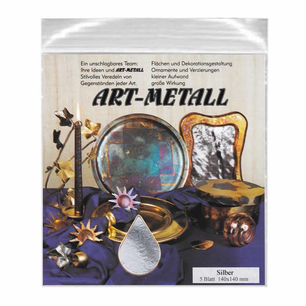 Art-Metall, feuilles à dorer finition argent