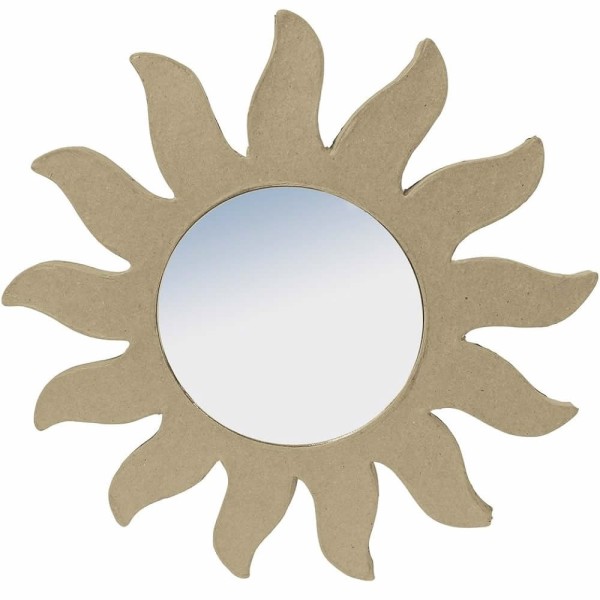 Miroir soleil papier mâché 39.5cm