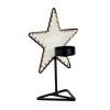 Windlicht mit Folie Stern 13.5x18cm
