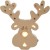 Cardboard Deer with lights, 27cm