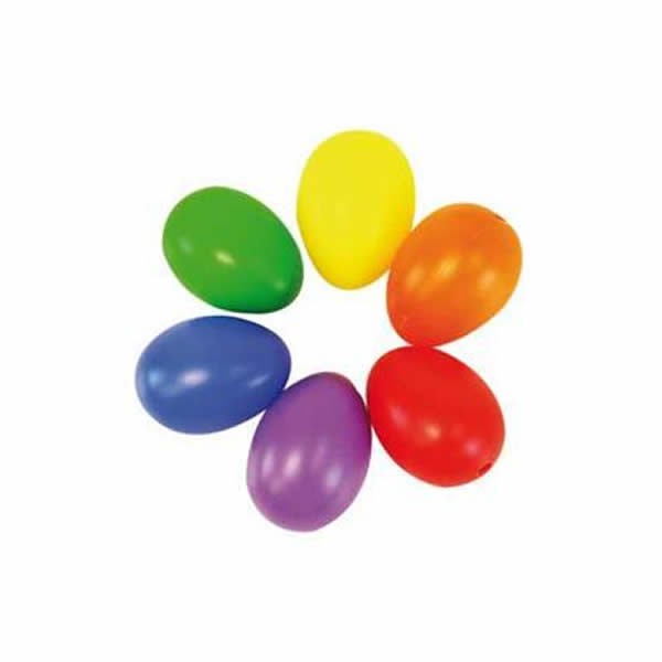Lot de 10 oeufs en plastique assortis, 60mm