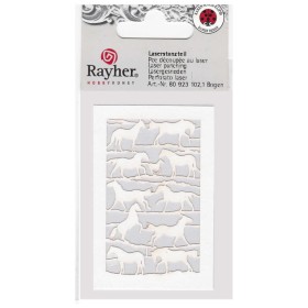 Figuras recortadas laser "caballo blanco"