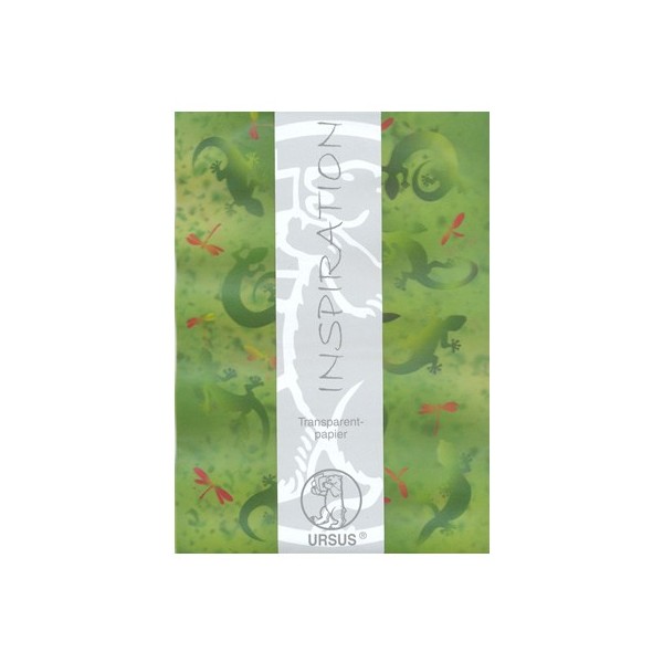 Papier Transparent Pelikan - 10 Feuilles Colorées Non Collantes - 29,7 X 18,5 Cm - Pour Créations Et Bricolage Enfant