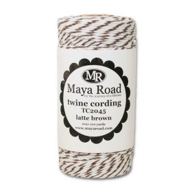 Maya Road - Twine cording, braun/weiss