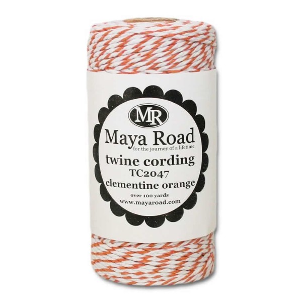 Maya Road - Twine cording, clementine orange