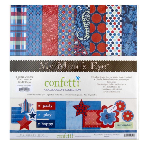 Scrapbooking papeles My Mind's Eye - Confetti Parade
