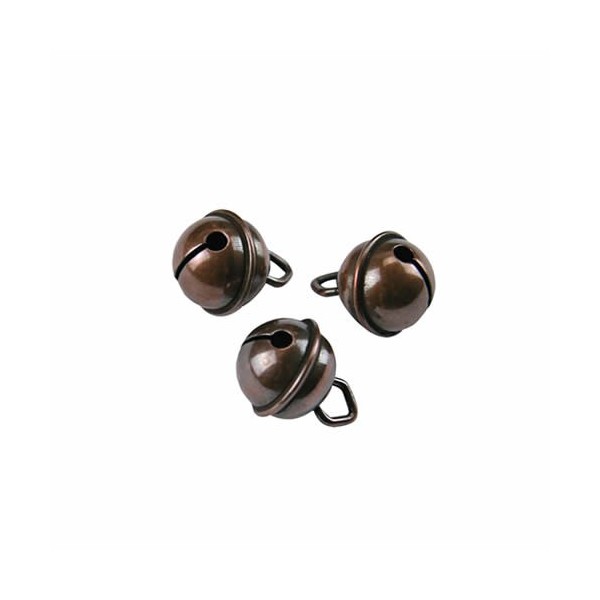 Cascabeles 11mm, cobre, 10 pz