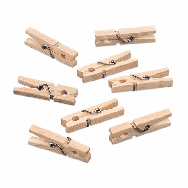 Mini clothespins, 2.5cm