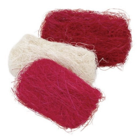 Fibra de sisal. 3x10g, pink