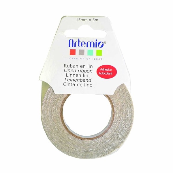 Leinenband selbstklebend 15mm x 5m