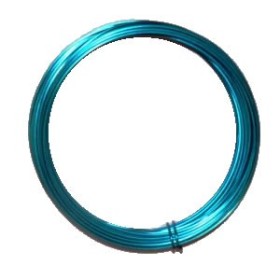 Alu wire, Ø 2mm/2m, turquese