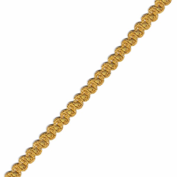 Metallic lace trim 10mm/2m gold