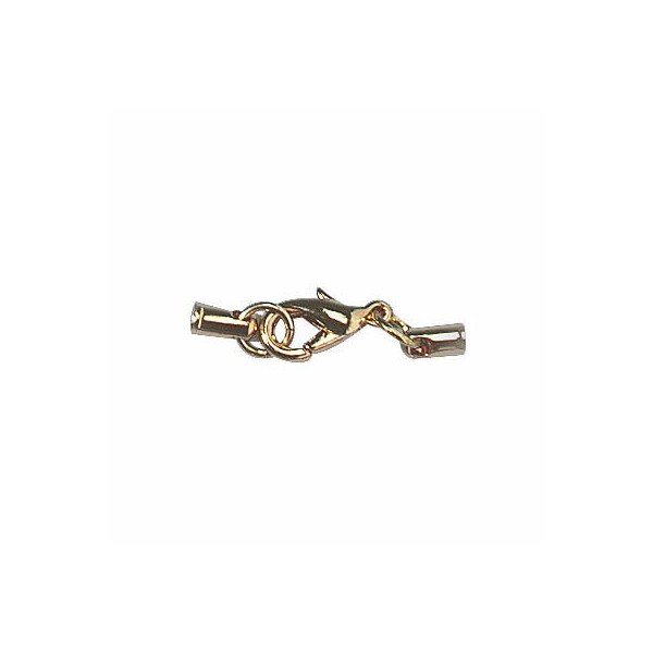 Schmuckverschluss mit Karabiner, 1.9mm, Farbe gold