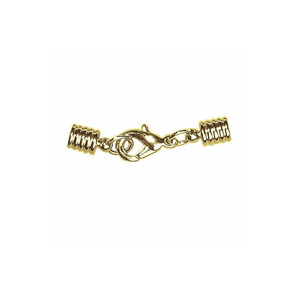 Cierre mosquetón oro 4mm