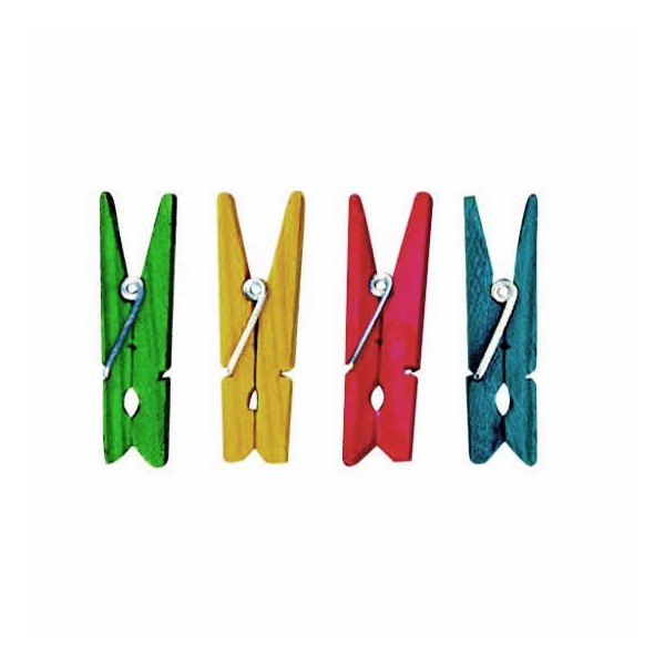 Mini coloured clothespins, 2.5cm