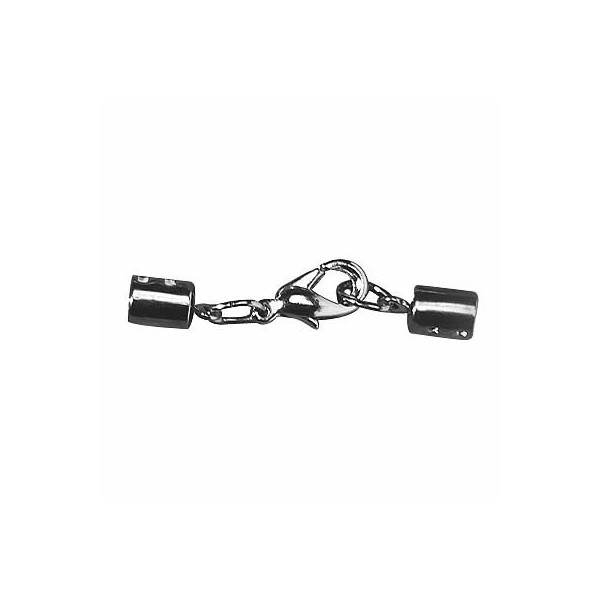 Trigger clasp 3mm, platinum