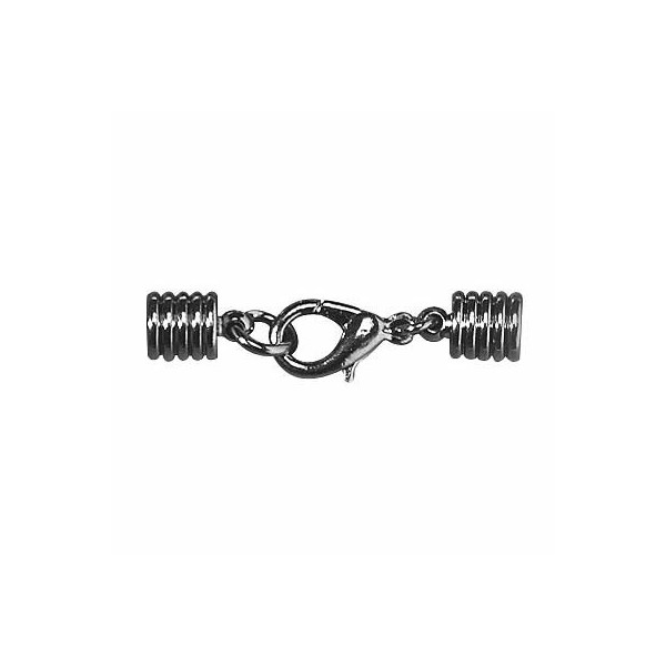 Fermoir 4mm, couleur platine