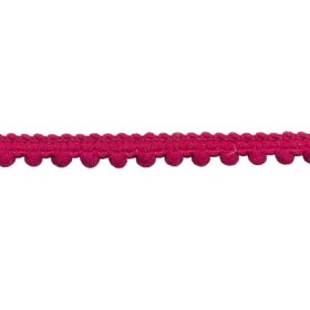 Ruban pompons pink,12mm/1m