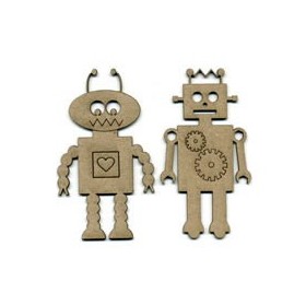 Robots, 2 pzas, 9.5x5cm