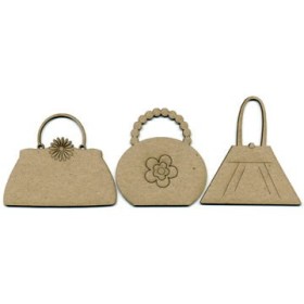 Handbags, 3 pcs, 8x6.5cm