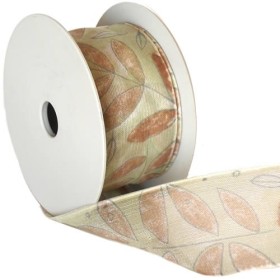 Ruban "feuilles" 40mm/1m