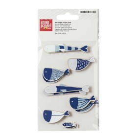 Wooden stickers fishes