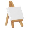 Mini canvas and easel