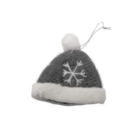 Felt cap, grey, 7x9cm