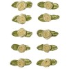 Petites roses sur noeud, 10mm/10pcs, crème