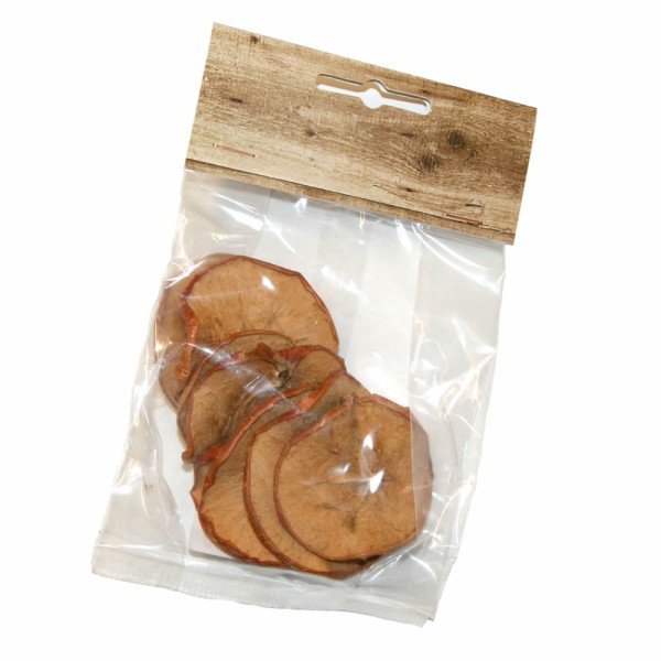 Dried apple slices, ø 45mm, 8 stk