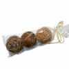 Set de 3 bolas decorativas de ratán, madera y fibras vegetales, Ø 10 cm