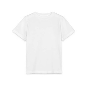 Kinder-T-Shirt, weiße Baumwolle, Gr. 140