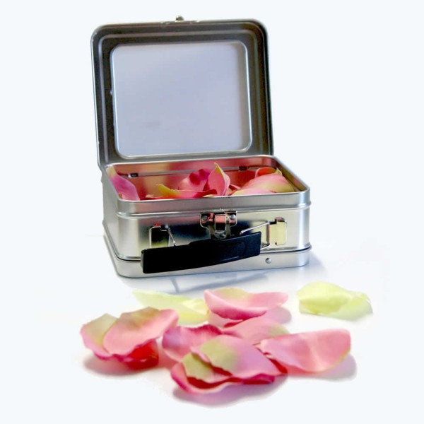 Rose-green textile petals, 4–6 cm, 68 pcs