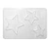 Moule pour décor de bougie, étoile plate