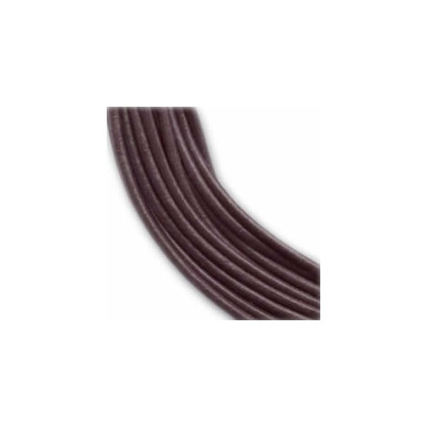Lanière en cuir, 2mm/1m, brun