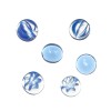 Nuggets / Billes en verre, assortiment bleu