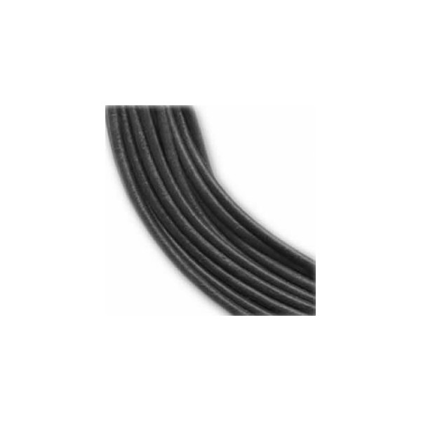 Lederriemen 2mm/1m, schwarz