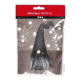 Mini DIY Needle Felting Kit – Grey Gnome