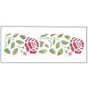 Stencil roses 13x30cm