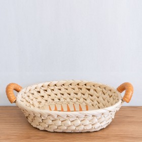 Cesta ovalada, aprox. 18 × 25 cm