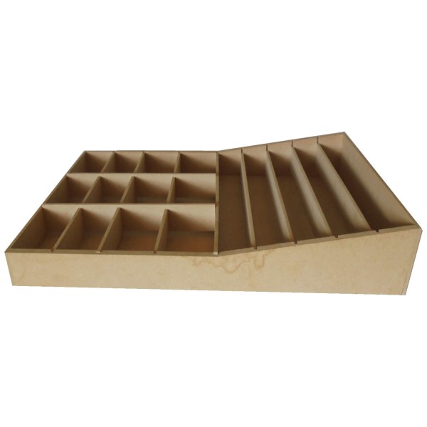 Präsentationsdisplay aus MDF – Display mit Fächern