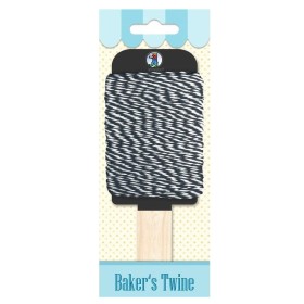 Baker's twine, black-white, 15m