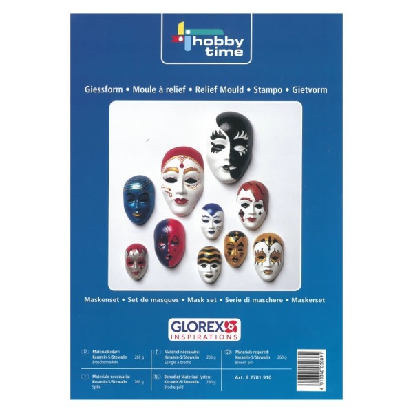 Giessform Mini Masken 45-75mm
