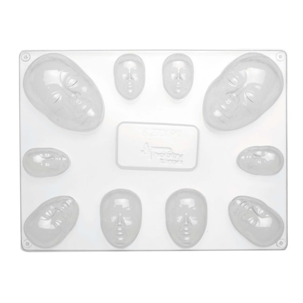 Giessform Mini Masken 45-75mm