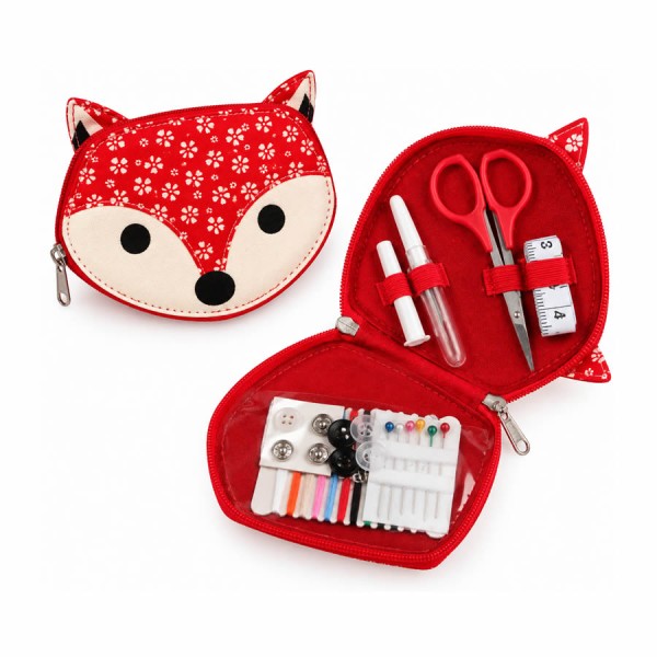 Fox sewing kit red